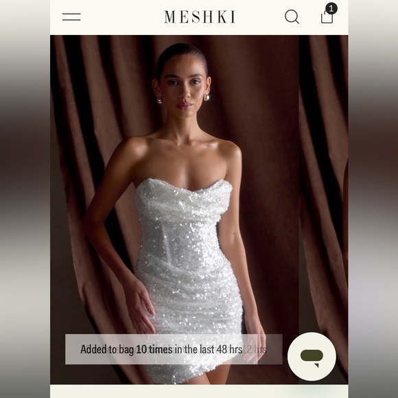 Meshki Dresses & Skirts - Meshki White Strapless Dress